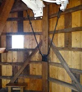 Spout floor breast framing, Windmill Hill Mill, Herstmonceux