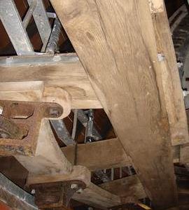 Cap frame and truck wheels, Hickling Mill, Hickling