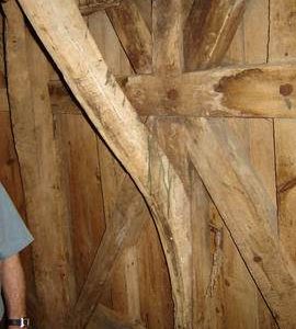 Detail of dust floor framing, Impington Mill, Histon and Impington