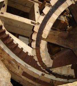Brakewheel and wallower, Impington Mill, Histon and Impington