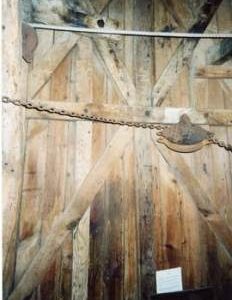 Second floor framing and sack hoist chain guide pulley, Impington Mill, Histon and Impington