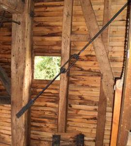 Spout floor side framing, post mill, Keston