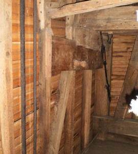 Spout floor side framing, post mill, Keston