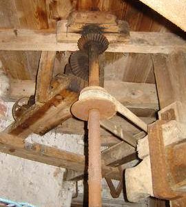 Drive to flour machine on ground floor, Old Mill, Keyingham