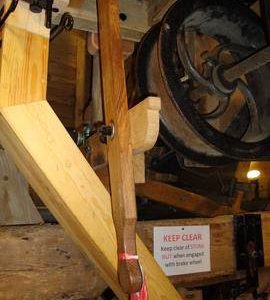 Engine drive and spout, Oldland Windmill, Keymer