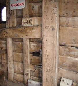 Spout floor side framing, post mill, Kibworth Harcourt