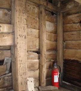 Spout floor breast framing, post mill, Kibworth Harcourt