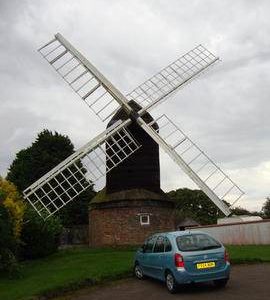 External view, post mill, Kibworth Harcourt