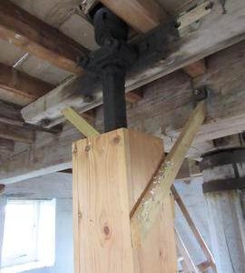 Coupling in wind upright shaft, Combined Mill, Little Cressingham