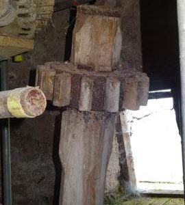 Secondary upright shaft for dresser drive, Sneath's Mill, Lutton Gowts