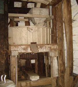 Hurst frame and right stones/stone nut, post mill, Madingley