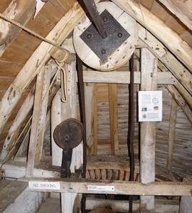 Brakewheel, sack hoist and jockey pulley, Argos Hill Mill, Mayfield