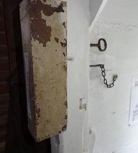 Locking system for door, Argos Hill Mill, Mayfield