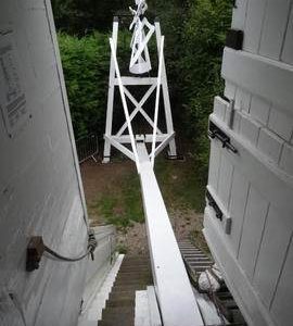 Tailpole and fan carriage, Argos Hill Mill, Mayfield
