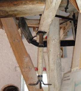 Bridgetree and hand tentering gear, Subscription Mill, North Leverton