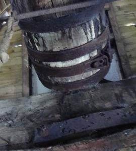 Tail bearing of windshaft, tower mill, Norton Lindsey