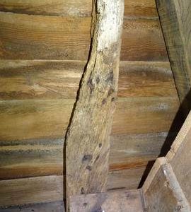 Upright of intermediary framing, post mill, Nutley