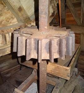 Head stone nut, quant and stone furniture, post mill, Nutley