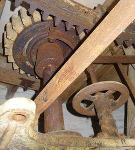 Stone nut and tentering gear, tower mill, Old Buckenham