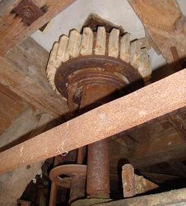 Stone nut and tentering gear, tower mill, Old Buckenham