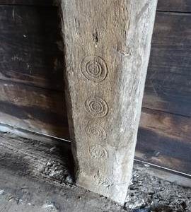Timber of intermediary framing, Pitstone Windmill, Pitstone