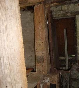 Tentering mechanism and part of meal ark, Hitchcock's Tower Mill, Rattlesden