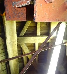 Section of dust floor framing, New Mill, Rottingdean