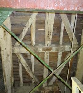 Section of dust floor framing, New Mill, Rottingdean