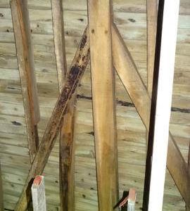 Section of bin floor framing, New Mill, Rottingdean