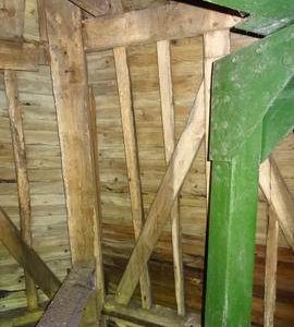 Section of bin floor framing, New Mill, Rottingdean