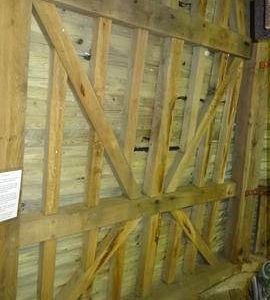 Section of stone floor framing, New Mill, Rottingdean