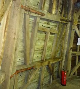 Section of stone floor framing, New Mill, Rottingdean