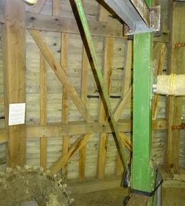 Section of stone floor framing, New Mill, Rottingdean