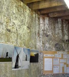 Internal wall of base, New Mill, Rottingdean