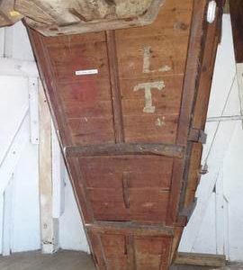 Spout from bin floor, White Mill, Sandwich