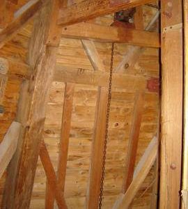 Dust floor framing, smock mill, Sarre