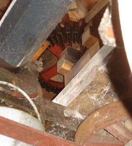 Fantail gearing, smock mill, Sarre