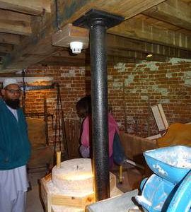 Support column for first floor, tower mill, Shirley, Croydon