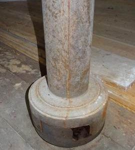 Coupling in upright shaft, Downfield Mill, Soham