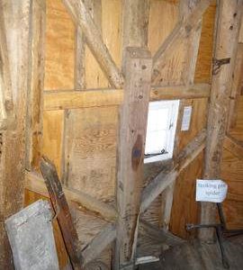 Detail of bin/dust floor framing, Shade Mill, Soham