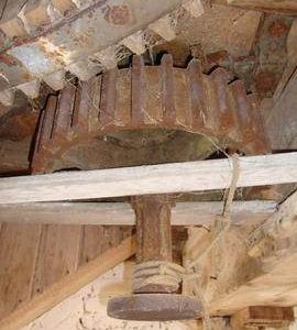 Stone nut with quant detached, tower mill, Stanford