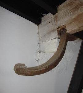 Bracket which formerly supported governor, tower mill, Stanford