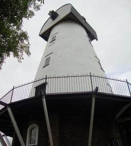 External view, tower mill, Stanford