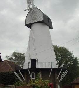 External view, tower mill, Stanford