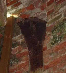 Iron bracket for supporting floor, tower mill, Stansfield