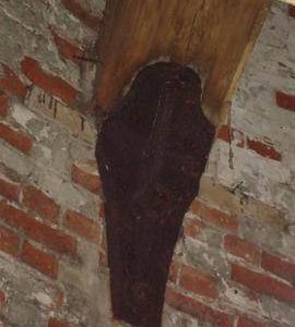 Iron bracket for supporting floor, tower mill, Stansfield