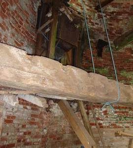 Interior view, tower mill, Stansfield