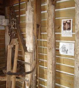 Spout floor side framing, Upthorpe Road Mill, Stanton