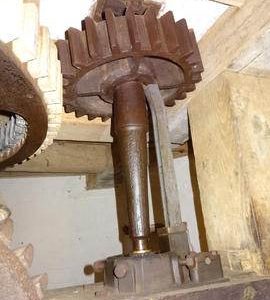 Stone nut, showing ratchet adjustment, tower mill, Stock