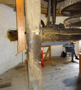Hursting and spout, tower mill, Stock